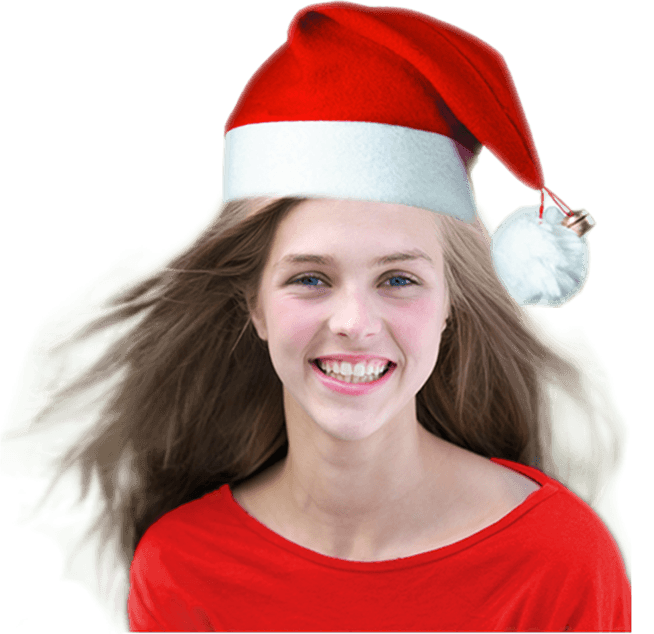 xmas lady face