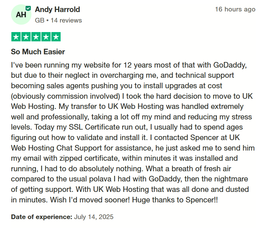 WebhostUK VS Godaddy